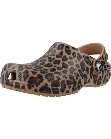 CROCS CHANCLAS NINA MODELO CLASSIC ANIMAL COLOR ANIMAL PRINT LEOPA LEOPARD