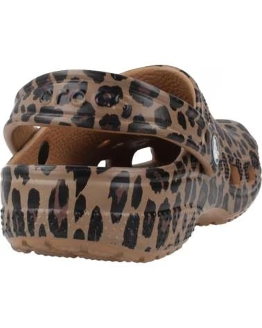 CROCS CHANCLAS NINA MODELO CLASSIC ANIMAL COLOR ANIMAL PRINT LEOPA LEOPARD