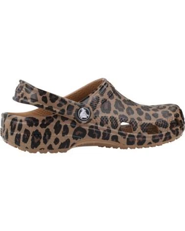 CROCS CHANCLAS NINA MODELO CLASSIC ANIMAL COLOR ANIMAL PRINT LEOPA LEOPARD