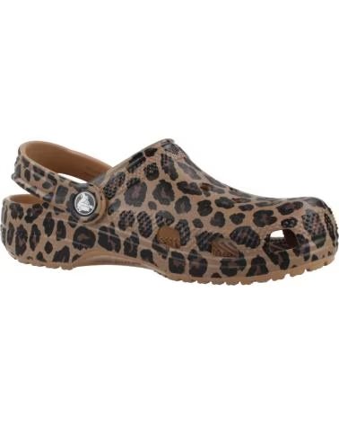 CROCS CHANCLAS NINA MODELO CLASSIC ANIMAL COLOR ANIMAL PRINT LEOPA LEOPARD