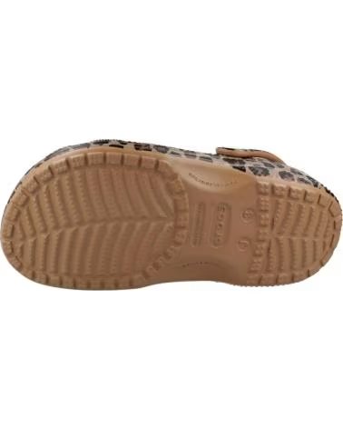 CROCS CHANCLAS NINA MODELO CLASSIC ANIMAL COLOR ANIMAL PRINT LEOPA LEOPARD