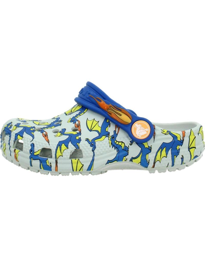 CROCS CHANCLAS NINO MODELO ZUHECO CLASSIC DRAGON COLOR BLANCO ATMP ATMPHRE