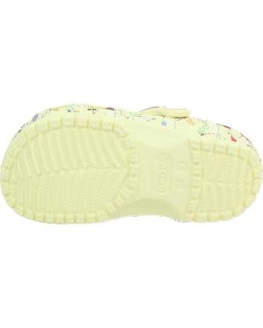 CROCS CHANCLAS NINA MODELO CLASSIC DRAGON COLOR AMARILLO YLWLGT