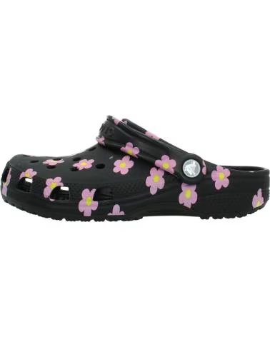 CROCS ZOCCOLI PER BAMBINA CLASSIC FLOWER CLOG BLACK