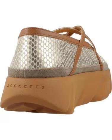 4CCCCEES ZAPATOS CASUAL MUJER MODELO TURA BOM COLOR ORO GOLD