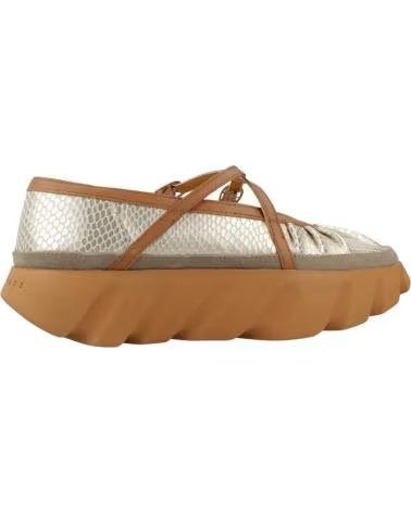 4CCCCEES ZAPATOS CASUAL MUJER MODELO TURA BOM COLOR ORO GOLD