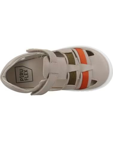 PIRUFIN PIRUFLEX SANDALS FOR KIDS MODEL PF3008 IVORY MARFIL