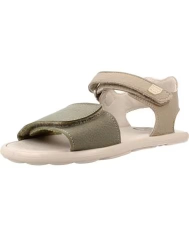 PIRUFIN SANDALIAS NINA PIRUFLEX MODELO DAVINCI COLOR VERDE ARENA
