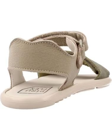 PIRUFIN SANDALIAS NINA PIRUFLEX MODELO DAVINCI COLOR VERDE ARENA