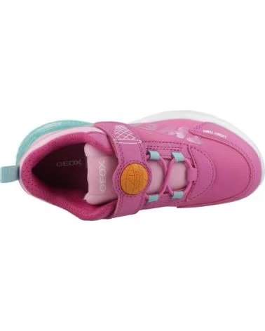 GEOX ZAPATILLAS NINA MODELO J ACTIVART ILLUMINUS COLOR ROSA C8471