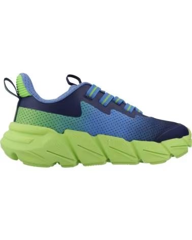 SNEAKER GEOX J FLEXYPER FAST C4378 IN BLU E VERDE