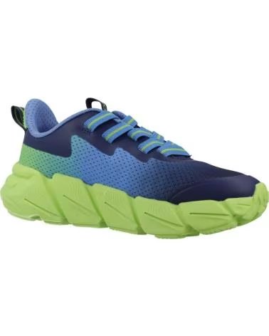 SNEAKER GEOX J FLEXYPER FAST C4378 IN BLU E VERDE