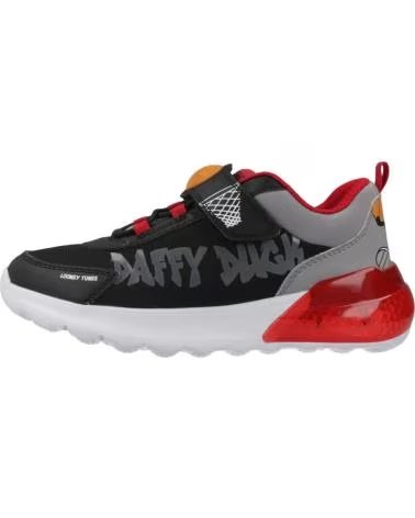 GEOX ZAPATILLAS NINO MODELO J ACTIVART ILLUMINUS COLOR NEGRO C004 C0048