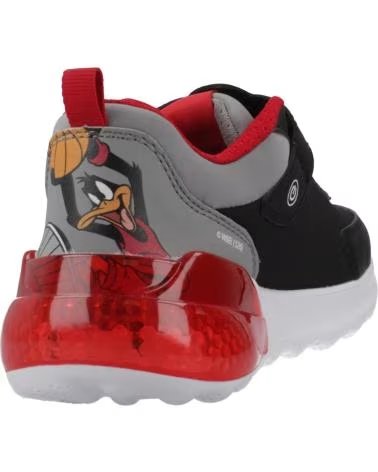 GEOX ZAPATILLAS NINO MODELO J ACTIVART ILLUMINUS COLOR NEGRO C004 C0048
