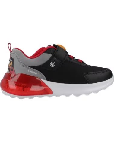 GEOX ZAPATILLAS NINO MODELO J ACTIVART ILLUMINUS COLOR NEGRO C004 C0048