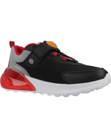 GEOX ZAPATILLAS NINO MODELO J ACTIVART ILLUMINUS COLOR NEGRO C004 C0048