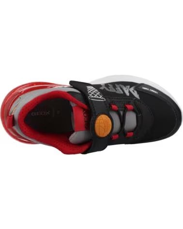 GEOX ZAPATILLAS NINO MODELO J ACTIVART ILLUMINUS COLOR NEGRO C004 C0048