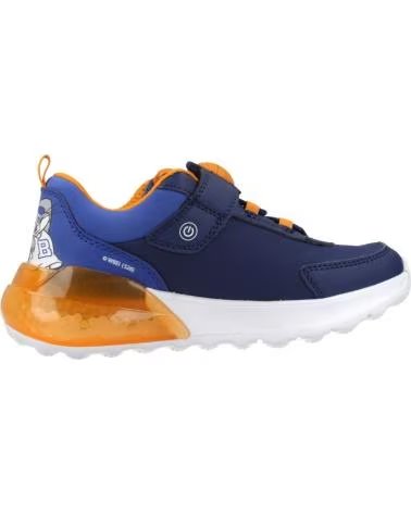 GEOX ZAPATILLAS NINO MODELO J ACTIVART ILLUMINUS COLOR AZUL C0659