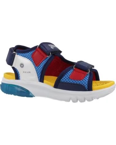 GEOX SANDALIAS NINO MODELO J SANDAL CIBERDRON B COLOR AZUL C4320