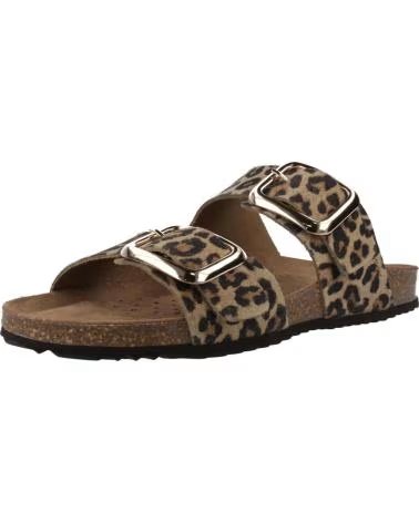 GEOX Sandalia en color leopardo para mujer LEOPARDO