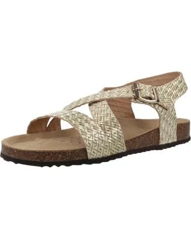 GEOX SANDALIAS MUJER MODELO D BRIONIA COLOR ORO C2012