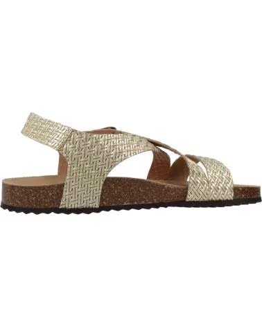 GEOX SANDALIAS MUJER MODELO D BRIONIA COLOR ORO C2012