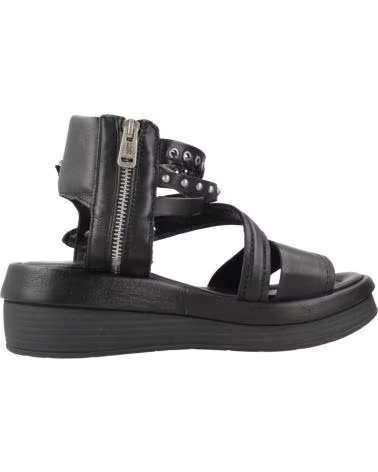 AS 98 SANDALI IN PELLE MODELLO SALIS NERO