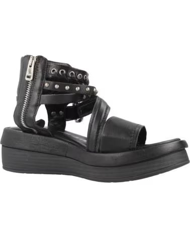 AS 98 SANDALI IN PELLE MODELLO SALIS NERO