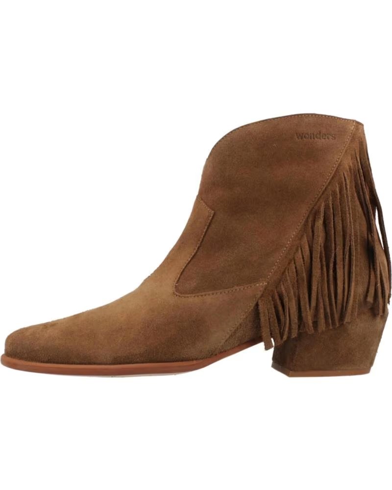 WONDERS BOTINES MUJER MODELO D2005 COLOR MARRON COGNAC