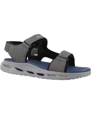 SKECHERS SANDALIAS ORVAN GAMBLE EN PARA HOMBRE GRIS