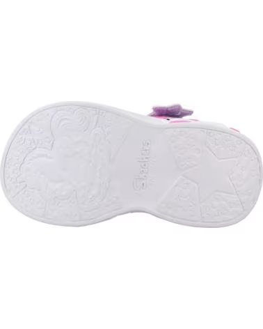 SKECHERS SANDALIAS 303107NLVMT EN MORADO PARA NINOS UNISEX LAVENDER TEXTILE-MULTI TRIM