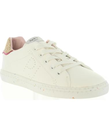 Scarpe sport per Bambina PEPE JEANS PGS30254 HALLEY 800 WHITE