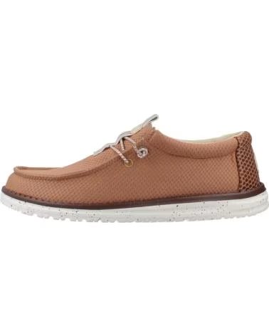 HEY DUDE INFORMALES HOMBRE MODELO WALLY MESH NEUTRALS COLOR MARRON MC MCHBRN