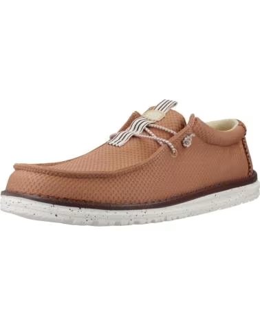 HEY DUDE INFORMALES HOMBRE MODELO WALLY MESH NEUTRALS COLOR MARRON MC MCHBRN