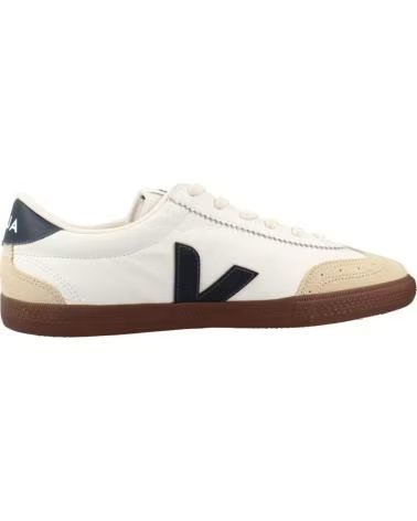 VEJA Zapatillas Volley Leather en blanco para unisex WHITENAUTICOBARKH