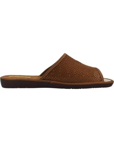 NORDIKAS ZAPATILLAS HOGAR HOMBRE MODELO TOP LINE COLOR MARRON CAMEL