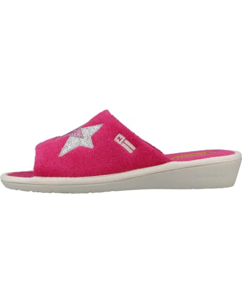 NORDIKAS ZAPATILLAS HOGAR MUJER MODELO 2314 TOALLA COLOR ROSA FUXIA