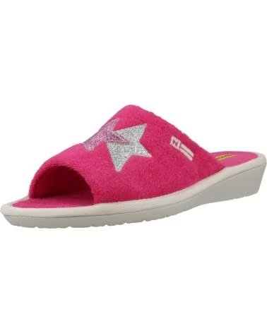 NORDIKAS ZAPATILLAS HOGAR MUJER MODELO 2314 TOALLA COLOR ROSA FUXIA
