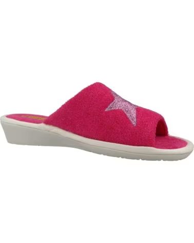 NORDIKAS ZAPATILLAS HOGAR MUJER MODELO 2314 TOALLA COLOR ROSA FUXIA