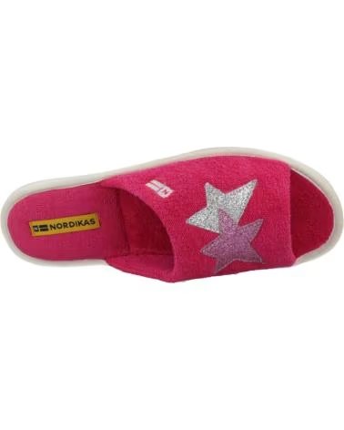 NORDIKAS ZAPATILLAS HOGAR MUJER MODELO 2314 TOALLA COLOR ROSA FUXIA