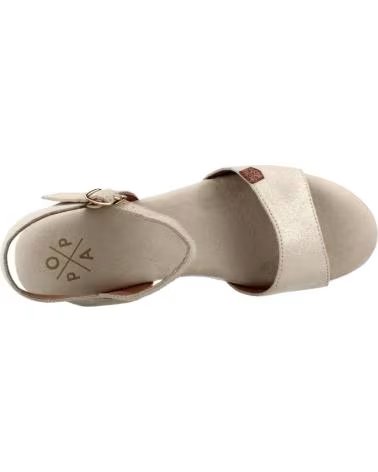 POPA SANDALIAS DE TACON 312-1210370-ORO-BOREAL-CB41101-103 EN BEIGE PARA MUJER ORO BOREAL CB41101 103