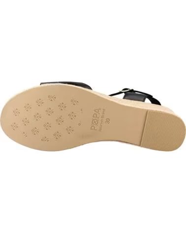 POPA CUNAS DE ESPARTO CB41403-002 EN NEGRO PARA MUJER NEGRO NAPA