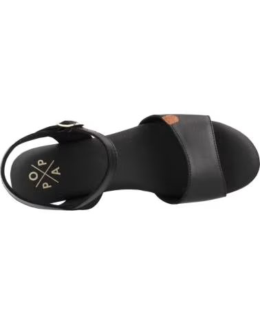 POPA CUNAS DE ESPARTO CB41403-002 EN NEGRO PARA MUJER NEGRO NAPA
