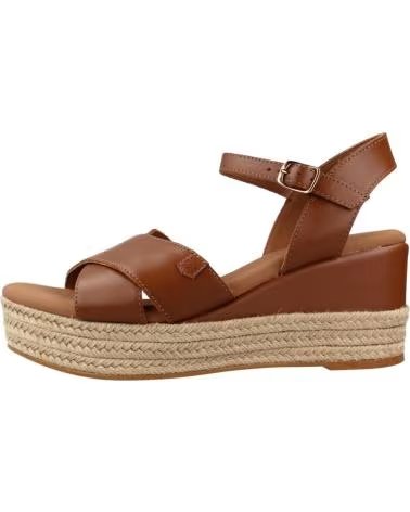 POPA SANDALIAS MUJER MODELO BENIJO NAPA COLOR MARRON CUERO
