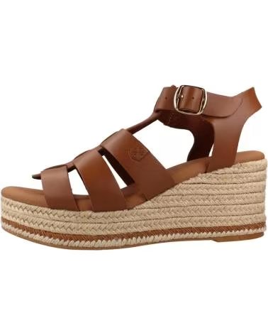 POPA SANDALI RUMARI IN PELLE NAPPA MARRONE CUERO