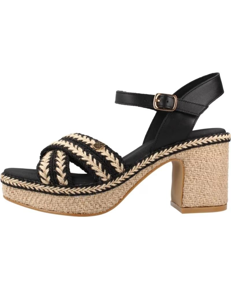 POPA SANDALIAS MUJER MODELO MELIA YUTE COLOR  NEGRO