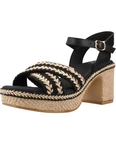 POPA SANDALIAS MUJER MODELO MELIA YUTE COLOR  NEGRO