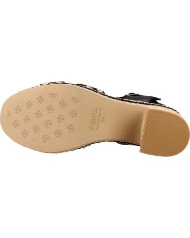 POPA SANDALIAS MUJER MODELO MELIA YUTE COLOR  NEGRO
