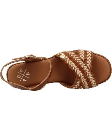 SANDALIAS POPA MELIA DE TACÓN CON PLATAFORMA Y YUTE