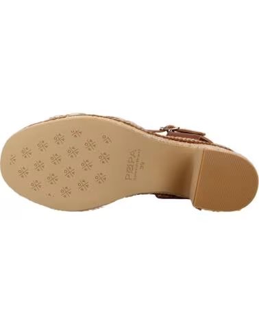 SANDALIAS POPA MELIA DE TACÓN CON PLATAFORMA Y YUTE